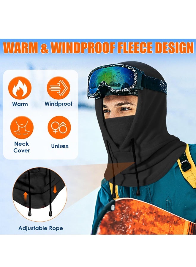 Winter Balaclava Ski Mask, Hood Hats Fleece Balaclava Face Mask Men Women Warm Face Cover for Cold Weather Gear - Image 2